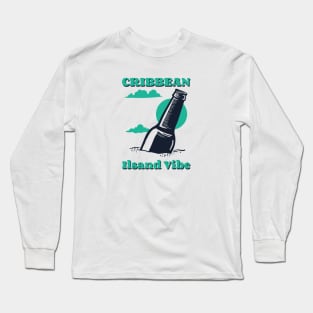 Caribbean island vibe beer Long Sleeve T-Shirt